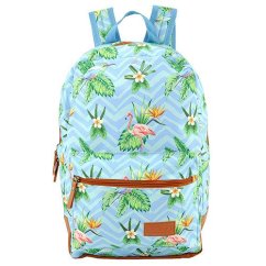 Target Free Time Floral Blue Flamingo Backpack 21961