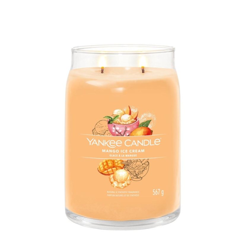 Yankee candle Signature Kerze, groß, Mango Ice Cream