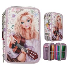 Třípartový penál s výbavou Top Model CowGirl