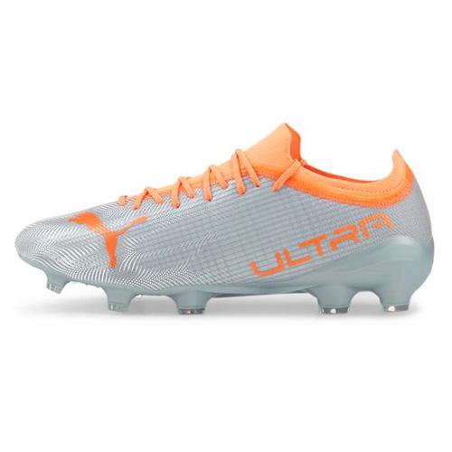 Herrenfußballschuhe Puma ULTRA 2.4 FG/AG - Farbe: Grau/Orange, Größe: 44