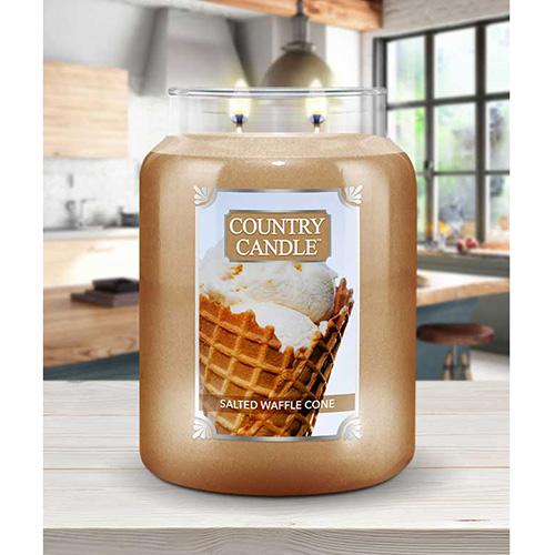 Świeca Country Candle duża, Salted Waffle Cone