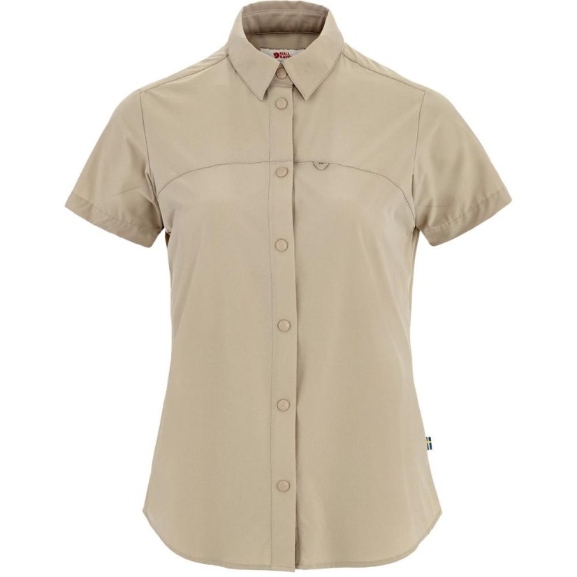 Dámská košile Fjällräven High Coast Lite Shirt SS W - Farba: Modrá, Veľkosť: XXS