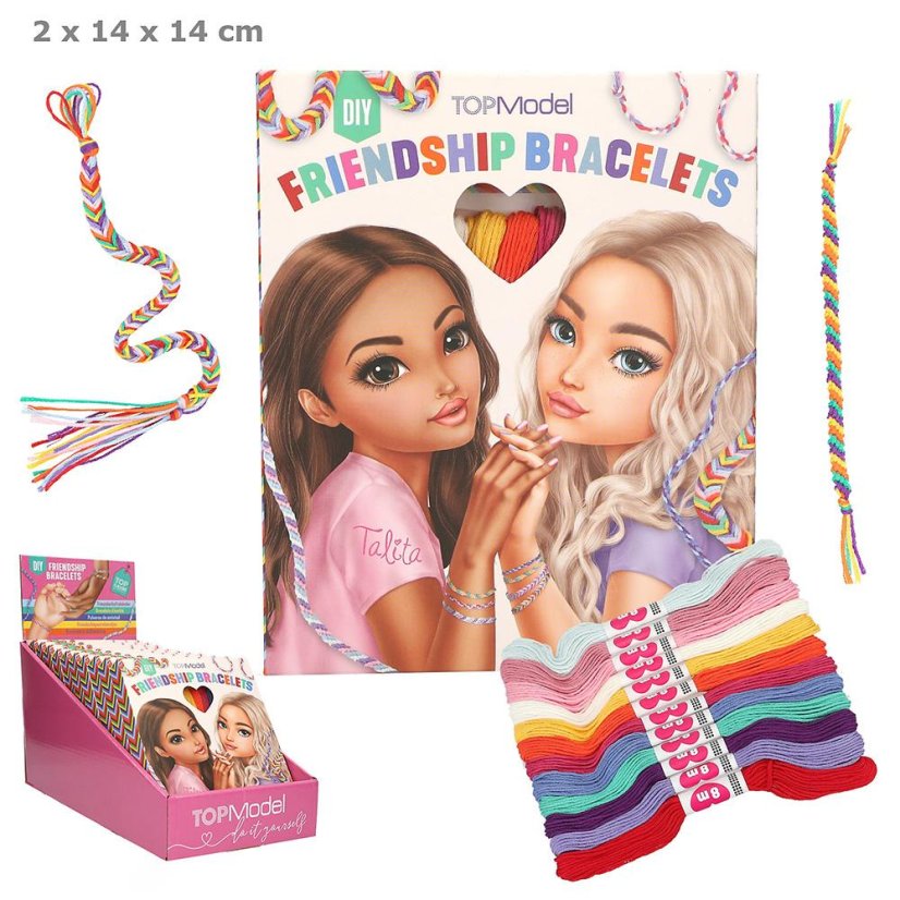 Set mit Baumwollbändern zur Herstellung von Armbändern Top Model Candy & Talita