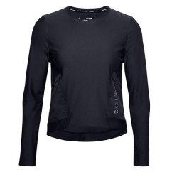 UA Run Anywhere Cropped LS-BLK