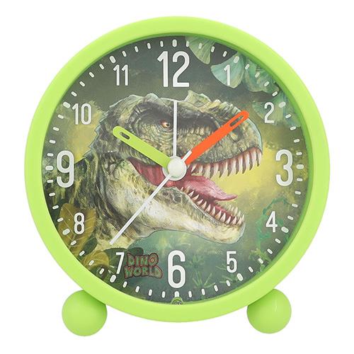 Dino World green T-Rex table alarm clock