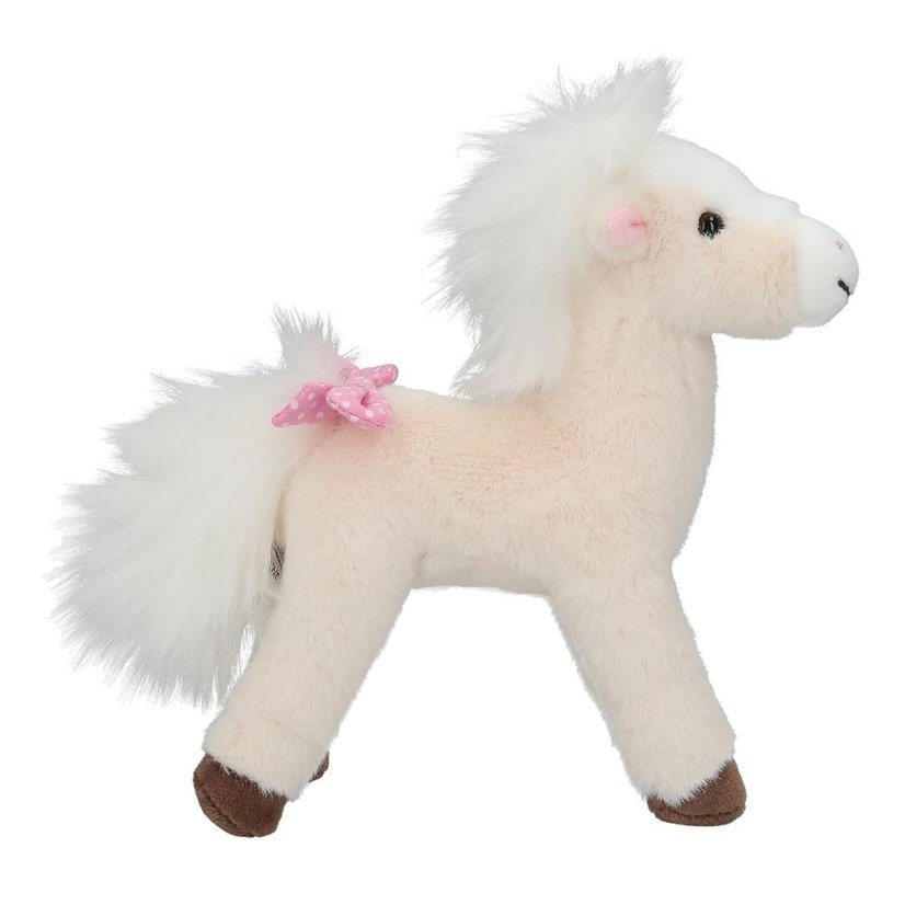 Miss Melody Plush Horse – Cream White, 18 cm