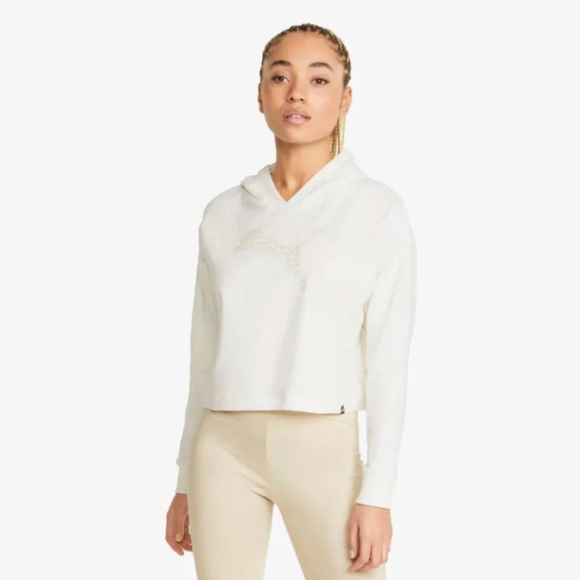 Damen-Sweatshirt Puma Power Summer Graphic - Farbe: Weiß, Größe: XS