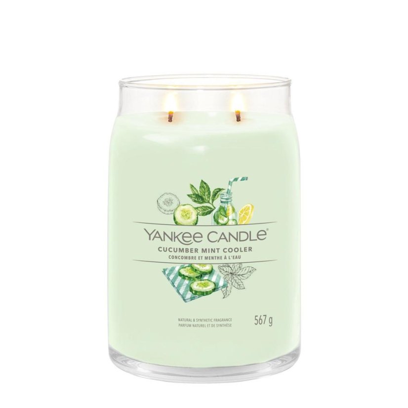 Yankee candle Signature Large Candle, Cucumber Mint Cooler