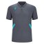 Macron Rap Polo Shirt - Color: Gray/light blue, Size: M