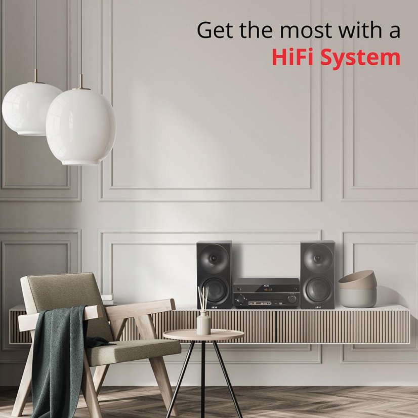 AKAI AM-301 BK black micro system