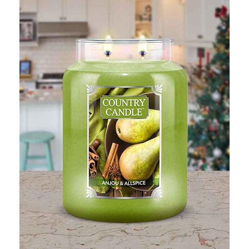 Świeca Country Candle duża, Anjou & Allspice