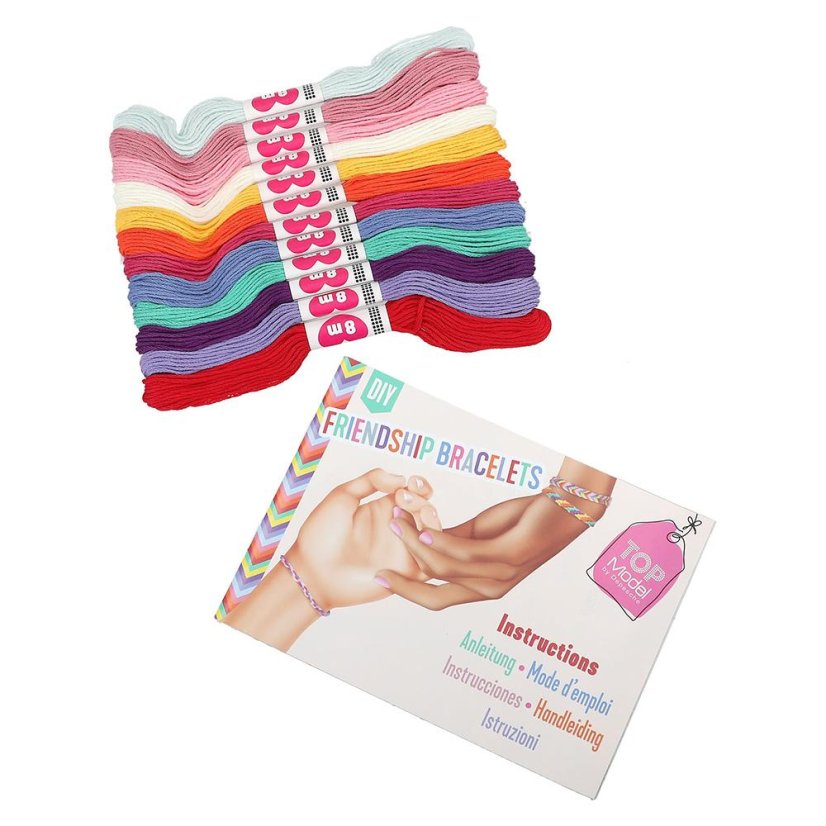 Set mit Baumwollbändern zur Herstellung von Armbändern Top Model Candy & Talita
