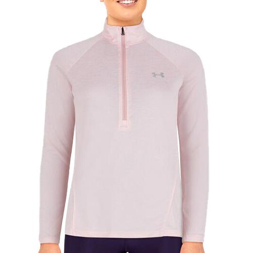 Dámske tričko Under Armour New Tech 1/2 Zip – Twist - Farba: Čierna, Veľkosť: XL