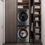 Zwischenstück für Waschmaschine und Wäschetrockner Meliconi 656136 Torre Black, schwarz