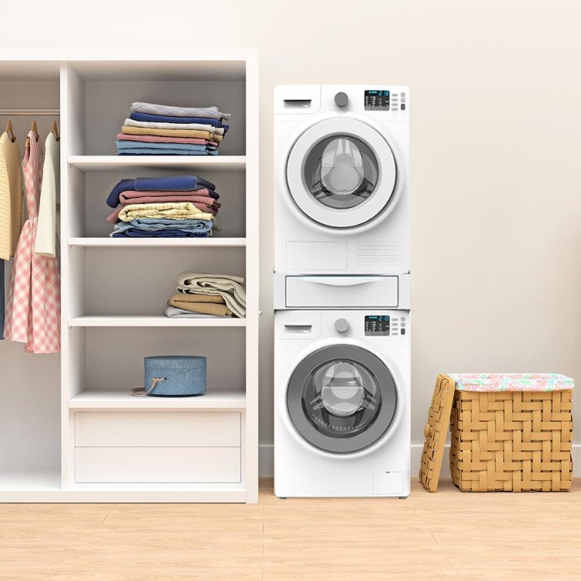 Kombinácia práčky a sušičky s výsuvnou zásuvkou Meliconi 656112 Torre Extra L60 biela