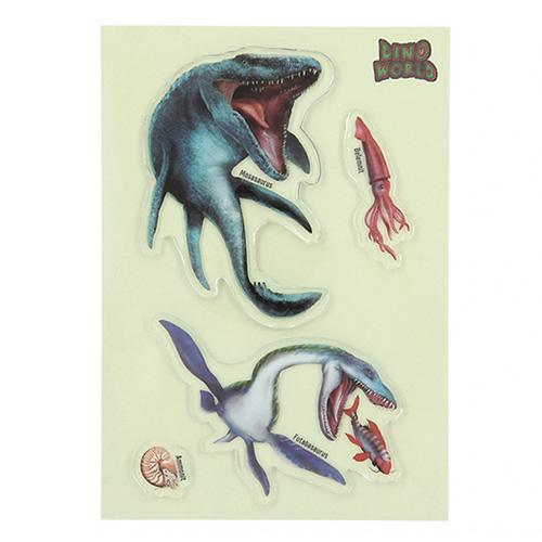Glibbies Dino World Belemnit gel stickers