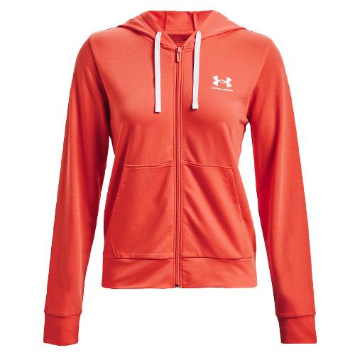 Dámská mikina Under Armour Rival Terry FZ Hoodie - Barva: Tyrkysová, Velikost: M