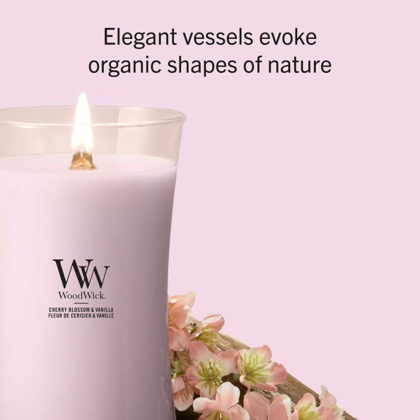 WoodWick-Kerze, groß, Cherry Blossom & Vanilla