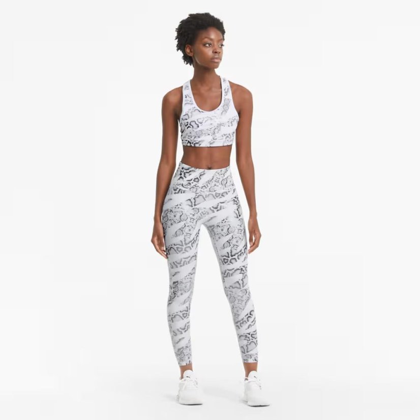 Sport-BH Puma 4Keeps Graphic - Farbe: Weiß, Größe: M