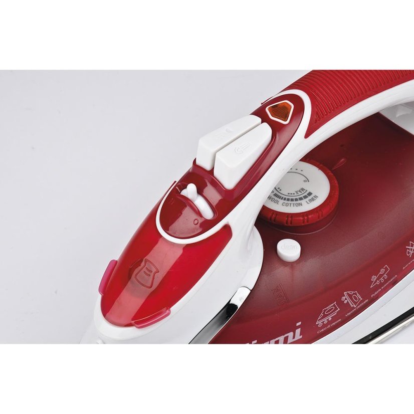 Girmi ST50 steam iron, white and red