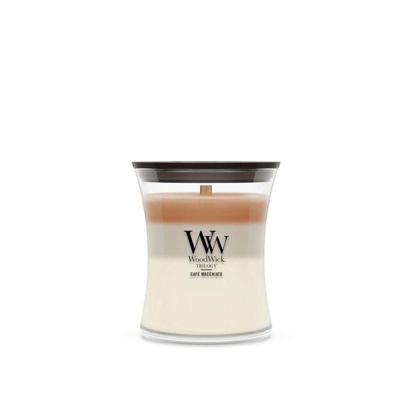 WoodWick Trilogy Medium Candle, Café Macchiato