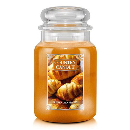 Country Candle große Kerze, Butter Croissants