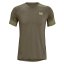 Pánské tričko Under Armour UA HG Armour Fitted Nvlty SS - Barva: Šedá, Velikost: L