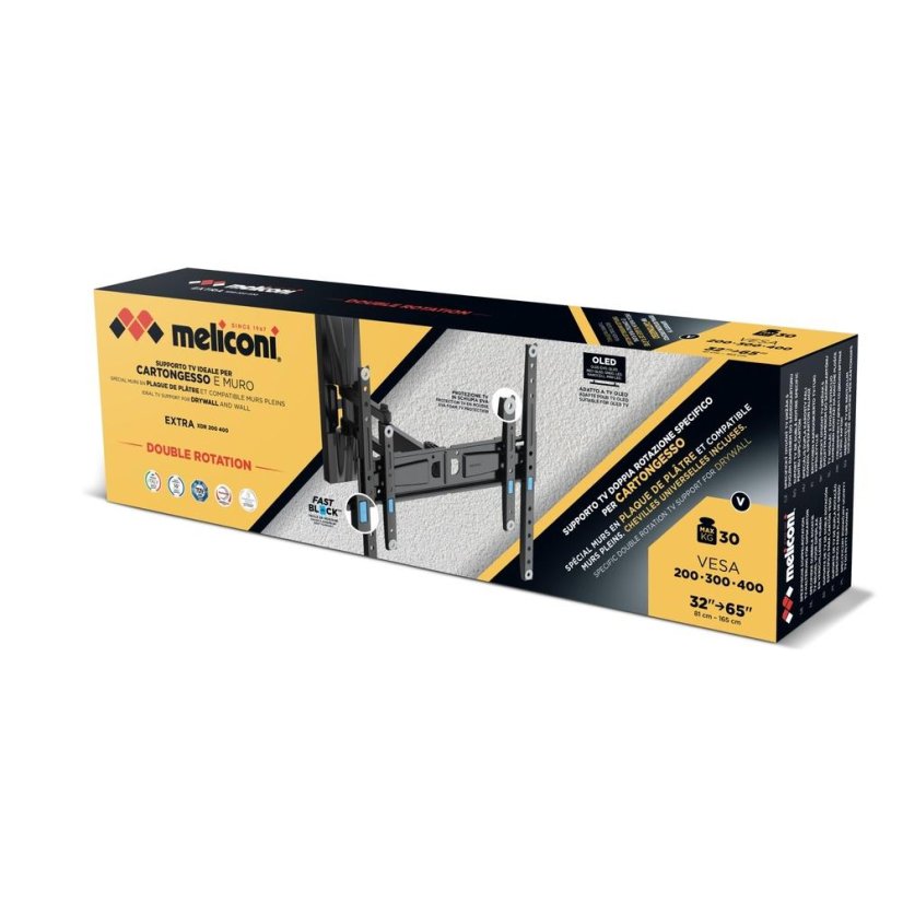 TV-Halterung (Wand/Trockenbau) Meliconi 480879 Extra XDR 200400 CG schwarz