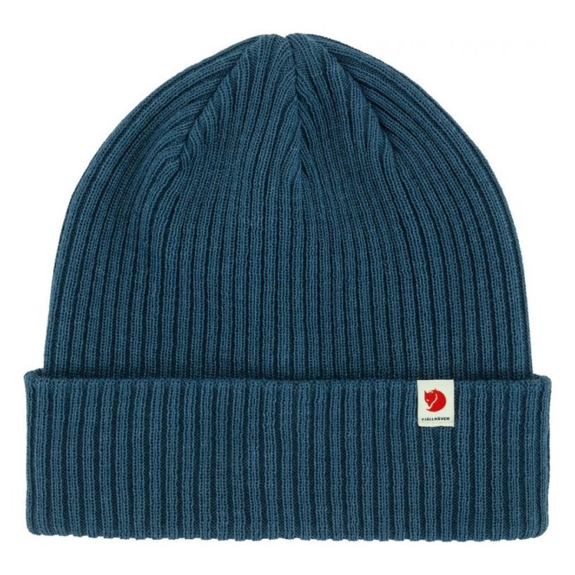 Čepice Fjällräven Rib Hat - Farba: Modrá džínsovina
