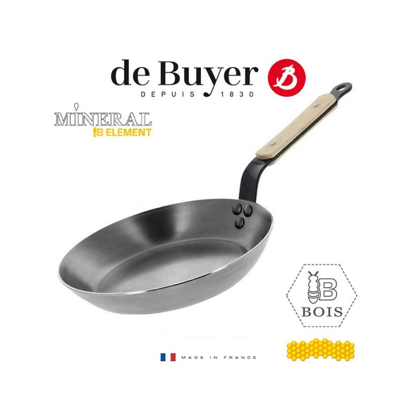 Stahlpfanne de Buyer Mineral B Bois 5710.20, 20 cm