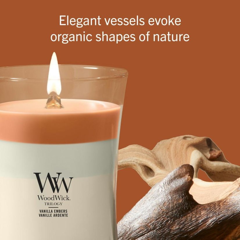 WoodWick Trilogy nagy gyertya, Vanilla Embers
