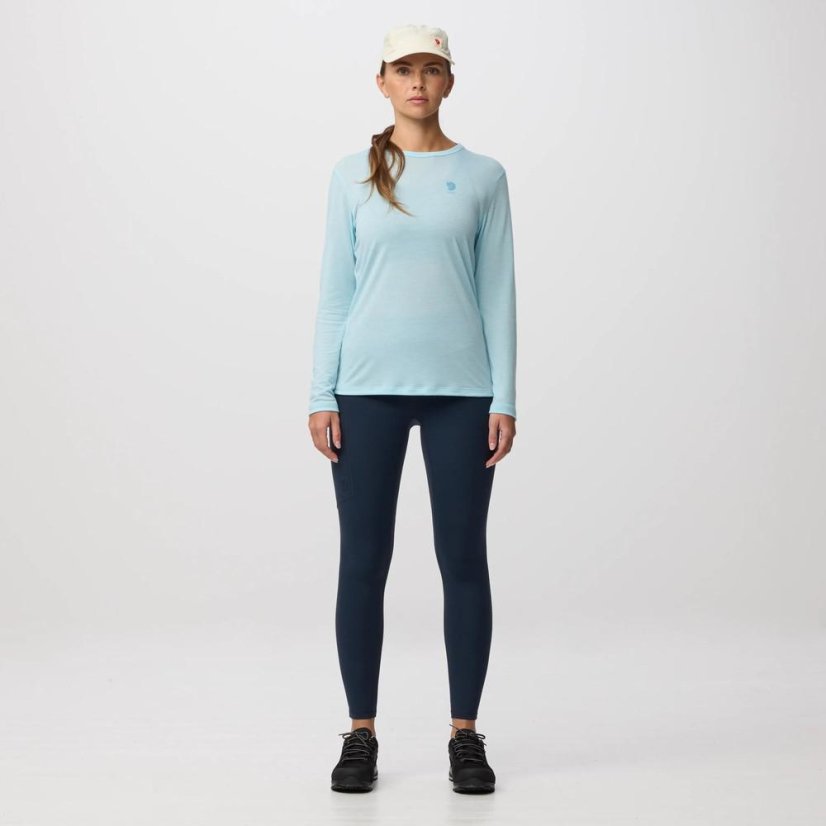 Dámské triko Fjällräven High Coast LS W - Farba: Biela, Veľkosť: S