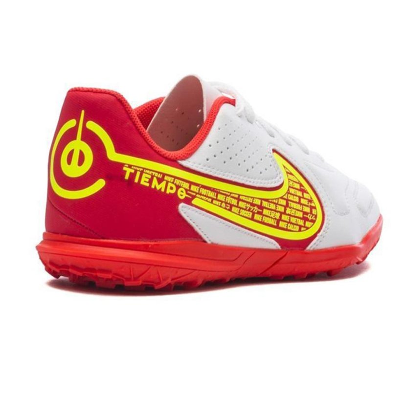 Dětské kopačky Nike Tiempo Legend 9 Club TF - Barva: Bílá/červená, Velikost: 35.5