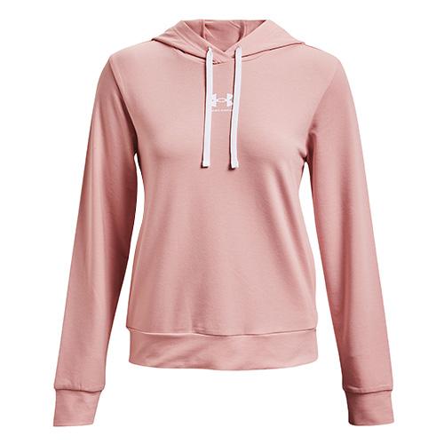 Under Armour Rival Terry Hoodie für Damen - Farbe: Rosa, Größe: S