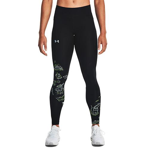 Under Armour Run Ur Face Off Damen-Leggings - Farbe: Schwarz, Größe: S