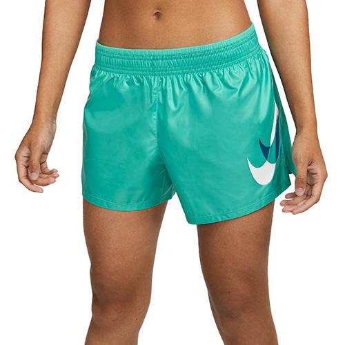 Dámské šortky Nike Swoosh Run - Barva: Tyrkysová, Velikost: XS