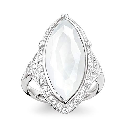 Thomas Sabo White Lotus Ring TR2041-690-14-52