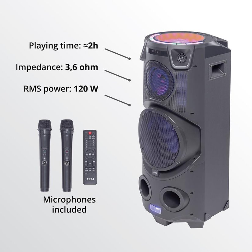 Reproduktor AKAI Party speaker 500 černý