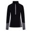 Under Armour ColdGear 1/2 Zip Damen-T-Shirt - Farbe: Schwarz, Größe: L