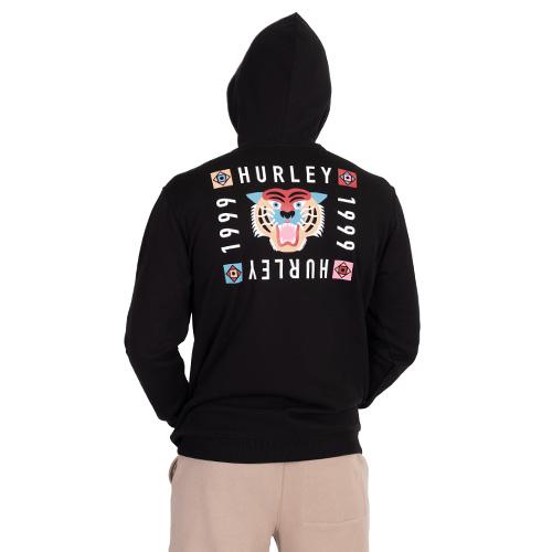 Herren-Sweatshirt Hurley Bengal - Farbe: Schwarz, Größe: S