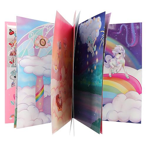 Kreativní sešit se samolepkami Ylvi Create your Unicorn World