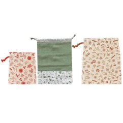 Set of 3 Pebbly food bags NBA177