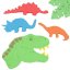 Green modeling clay Dino World Triceratops