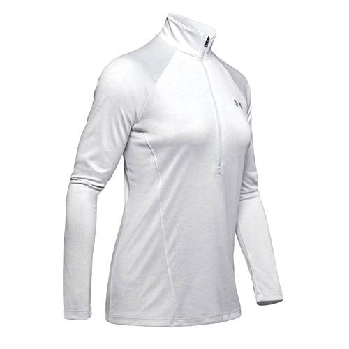 Dámske tričko Under Armour New Tech 1/2 Zip – Twist - Farba: Čierna, Veľkosť: XL
