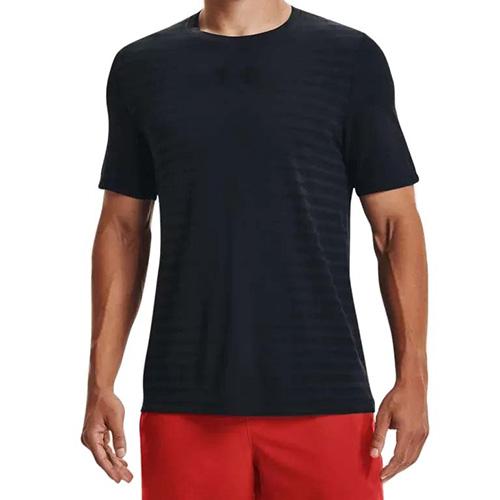 Herren-T-Shirt Under Armour Seamless Wordmark SS - Farbe: Orange, Größe: L