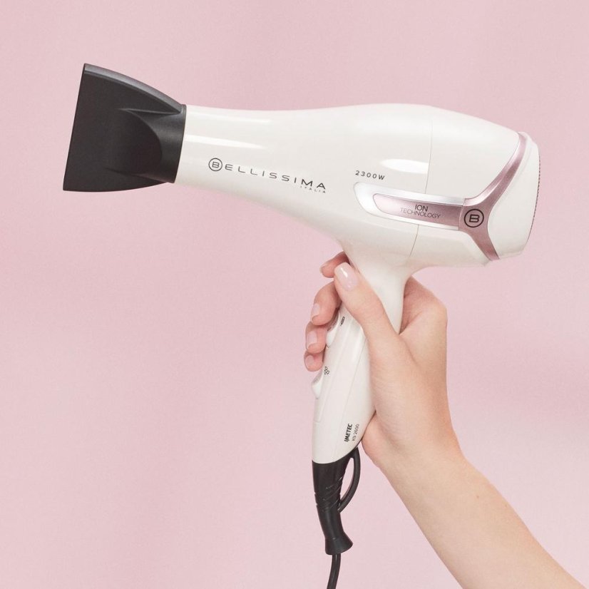 Hair dryer with styling kit Bellissima 11994 K9 2600 white-pink