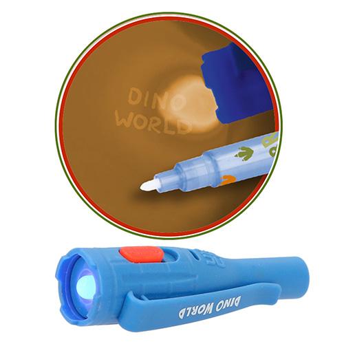 Magiczny flamaster ze światłem Dino World blue