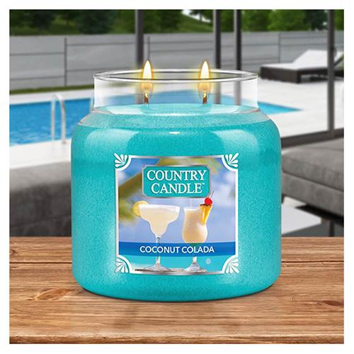 Country Candle Kerze mittelgroß, Coconut Colada