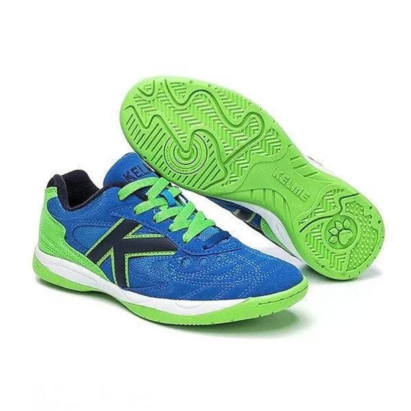 Hallenschuhe Kelme Copa 2.0 - Farbe: Blau/Grün, Größe: 38