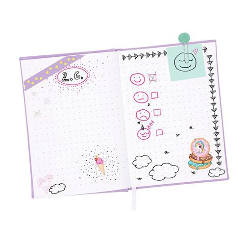 Sadea naptárak kiegészítőkkel Ylvi My Diary Unicorn lila